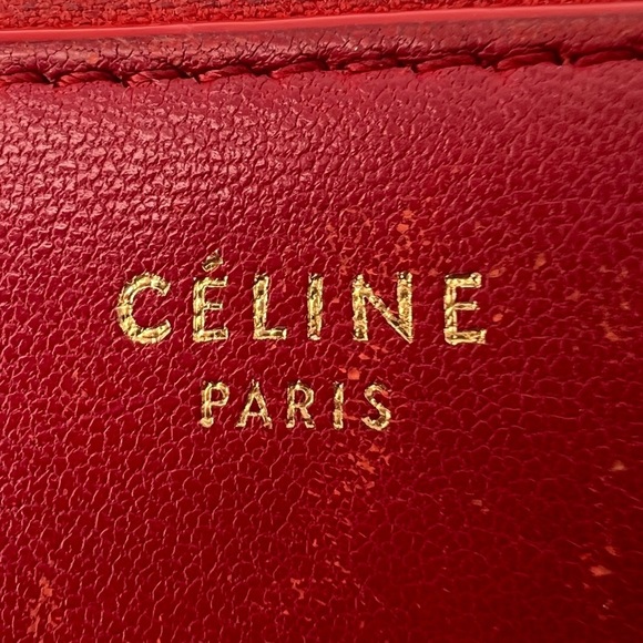 ♥️Celine Long Zip Around Wallet Red/Navy Blue!! 💙 - Picture 7 of 9